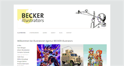 Desktop Screenshot of becker-illustrators.de